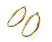 2 Antique Bronze Charms Antique Bronze Plated Charms (64x26mm)  G19249