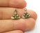 10 Antique Bronze Charms Antique Bronze Plated Charms Double Sided (Both Side Same)(14x12mm)  G19252