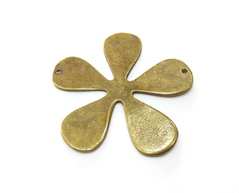 Flower Charms Connector Antique Bronze Plated Charms (61mm)  G19259