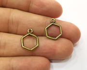 20 Antique Bronze Charms Antique Bronze Plated Charms (17x14mm) G19262