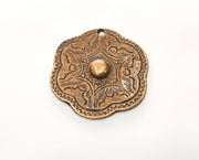 2 Copper Charms Antique Copper Plated Charms (37x35mm)  G18679