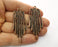 2 Copper Stalactites Charms Antique Copper  Plated Charms (57x25mm) G18689