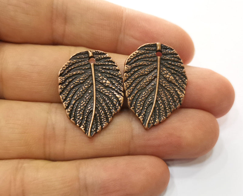 4 Leaf Charms Antique Copper Plated Charms (28x21mm)  G18703