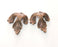 2 Leaf Charms Antique Copper Plated Charms (30x25mm) G18706