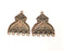 2 Copper Charms Connector with five holes Antique Copper Plated Charms (33x25mm)  G18709