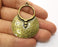 2 Antique Bronze Charms Antique Bronze Plated Charms (52x36mm)  G19286