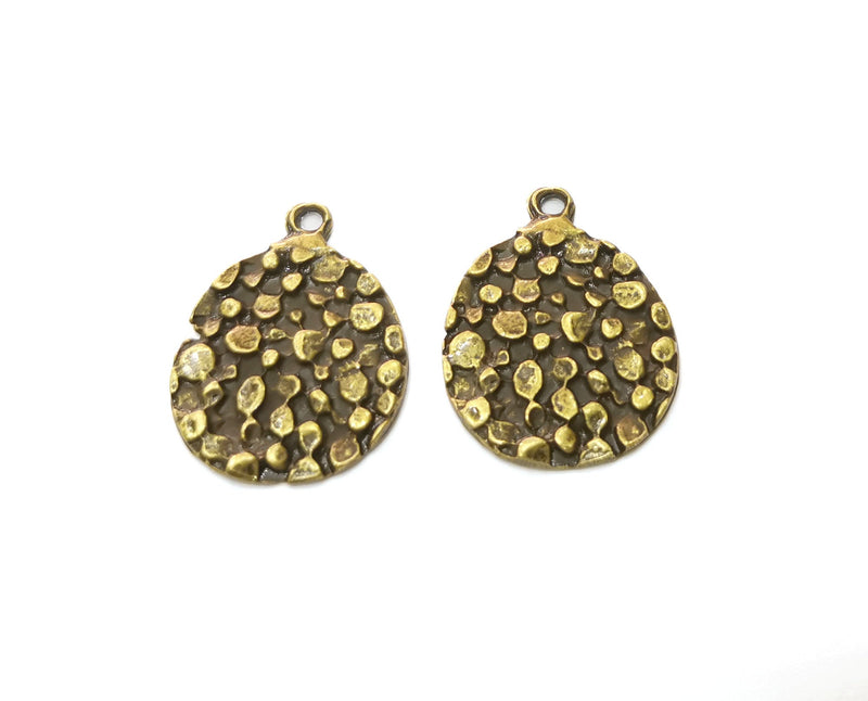 2 Antique Bronze Charms Antique Bronze Plated Charms (30x23mm) G19290
