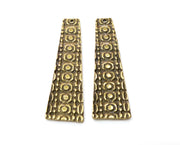2 Antique Bronze Charm Antique Bronze Plated Charm (55x16mm) G19292