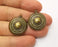 2 Antique Bronze Charm Antique Bronze Plated Charm (25x22mm) G19293