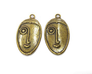 2 Antique Bronze Charm Antique Bronze Plated Charm (38x22mm) G19320