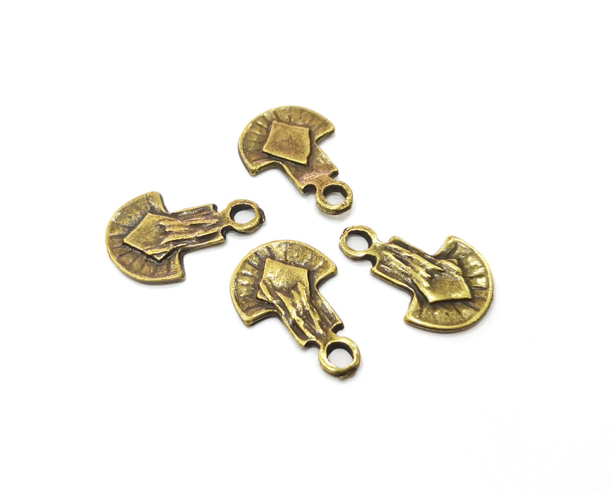 10 Antique Bronze Charm Antique Bronze Plated Charms (22x15mm) G19323