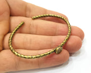 Bracelet Blank Cuff Bezel Bangle Blank Glass Cabochon Base Bezel Hammered Bracelet Adjustable Antique Bronze Bracelet (8mm ) G19329