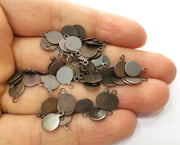 30 Charm Antique Copper Plated Charms (11x8mm) G18740
