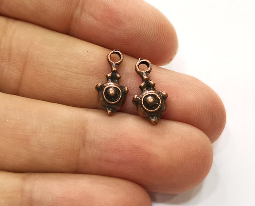 20 Copper Charm Antique Copper Plated Charms (16x7mm) G18742