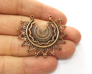 2 Copper Charms Antique Copper Plated Charms  (44x36mm)  G18744