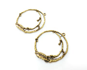 2 Antique Bronze Charms Antique Bronze Plated Charms (41x36mm)  G18745