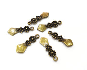 10 Antique Bronze Charms Antique Bronze Plated Charms  (24x8mm)  G19343