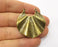 2 Oyster Charms Antique Bronze Plated Charms (38x36mm)  G19347