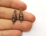 10 Copper Charms Antique Copper Plated Charms (21x7mm)  G18746