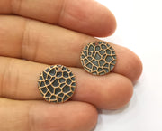 20 Copper Charms Antique Copper Plated Charms (16mm)  G18748