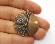 2 Copper Charms Antique Copper Plated Charms (37x32mm)  G18753