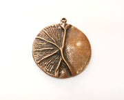 2 Copper Charms Antique Copper Plated Charms (37x32mm)  G18753
