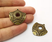 2 Antique Bronze Charms Antique Bronze Plated Charms (29x29mm)  G18768