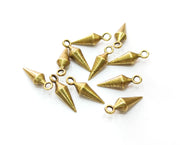 10 Antique Bronze Pendulum Charms Antique Bronze Plated Charms (17x5mm)  G18771