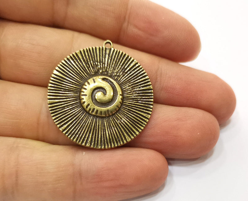 2 Antique Bronze Charms Antique Bronze Plated Charms (30mm)  G18772