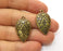 4 Antique Bronze Charms Antique Bronze Plated Charms (30x18mm)  G18775