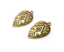 4 Antique Bronze Charms Antique Bronze Plated Charms (30x18mm)  G18775