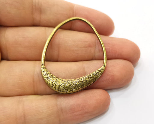 2 Antique Bronze Charms Antique Bronze Plated Charms (46x32mm)  G18782