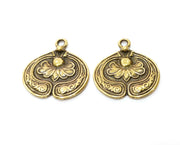 2 Antique Bronze Charm Antique Bronze Plated Charm (28x27mm) G18784