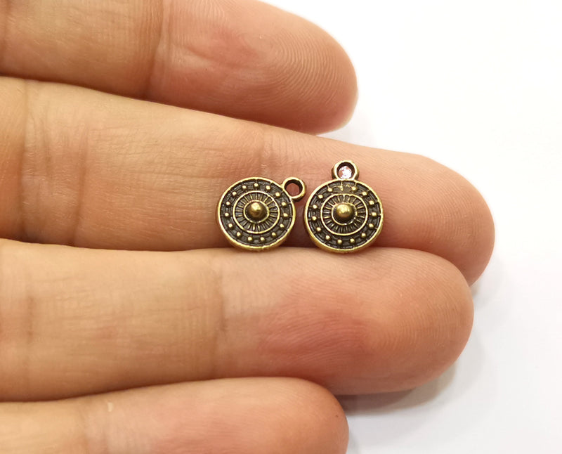 20 Antique Bronze Charms Antique Bronze Plated Charms (11x9mm)  G18786