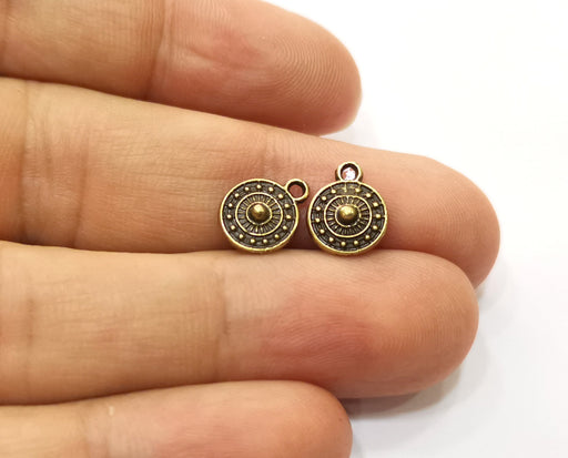 20 Antique Bronze Charms Antique Bronze Plated Charms (11x9mm)  G18786