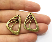 4 Antique Bronze Charms Antique Bronze Plated Charms (29x22mm)  G18797