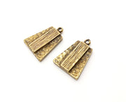 4 Antique Bronze Charm Antique Bronze Plated Charm (22x16mm) G18805