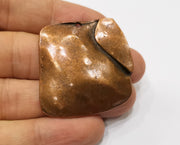 Curved Charms Antique Copper Plated Charms (40x39mm)  G19397