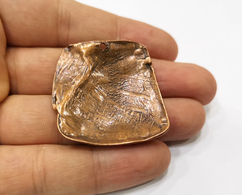 Curved Charms Antique Copper Plated Charms (40x39mm)  G19397