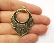 2 Antique Bronze Charms Antique Bronze Plated Charms (48x33mm) G18840