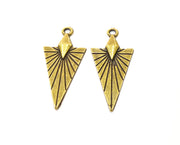 4 Antique Bronze Charms Antique Bronze Plated Charms (40x18mm)  G18849