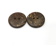 4 Coconut Wood Button Coconut Tree Natural Sew-on Button 25 mm  G19422