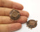 2 Copper Charms Connector Antique Copper Plated Charms (30x23mm)  G18865