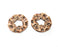 4 Copper Charms Connector Antique Copper Plated Charms (28mm)  G18868