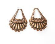2 Copper Charm Antique Copper Plated Charm (39x26mm) G18883