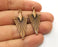 4 Copper Charms Antique Copper Plated Charms (40x18mm)  G18884