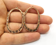 2 Copper Charms Connector Antique Copper Plated Charms  (48x28mm)  G18887