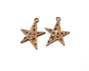 6 Stars Charms Antique Copper Plated Charms (29x20mm)  G18901