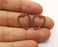 10 Heart Charms Antique Copper Plated Charms (21x15mm) G18910