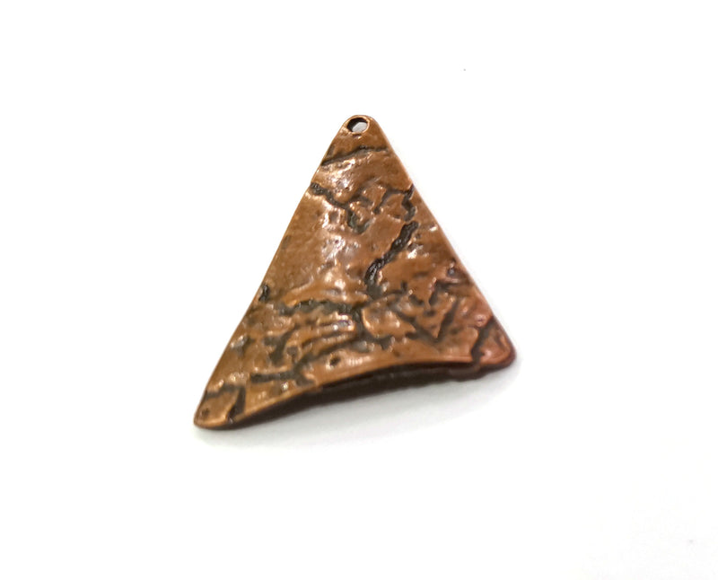 2 Copper Charms Antique Copper Plated Charms (41x36mm)  G19455